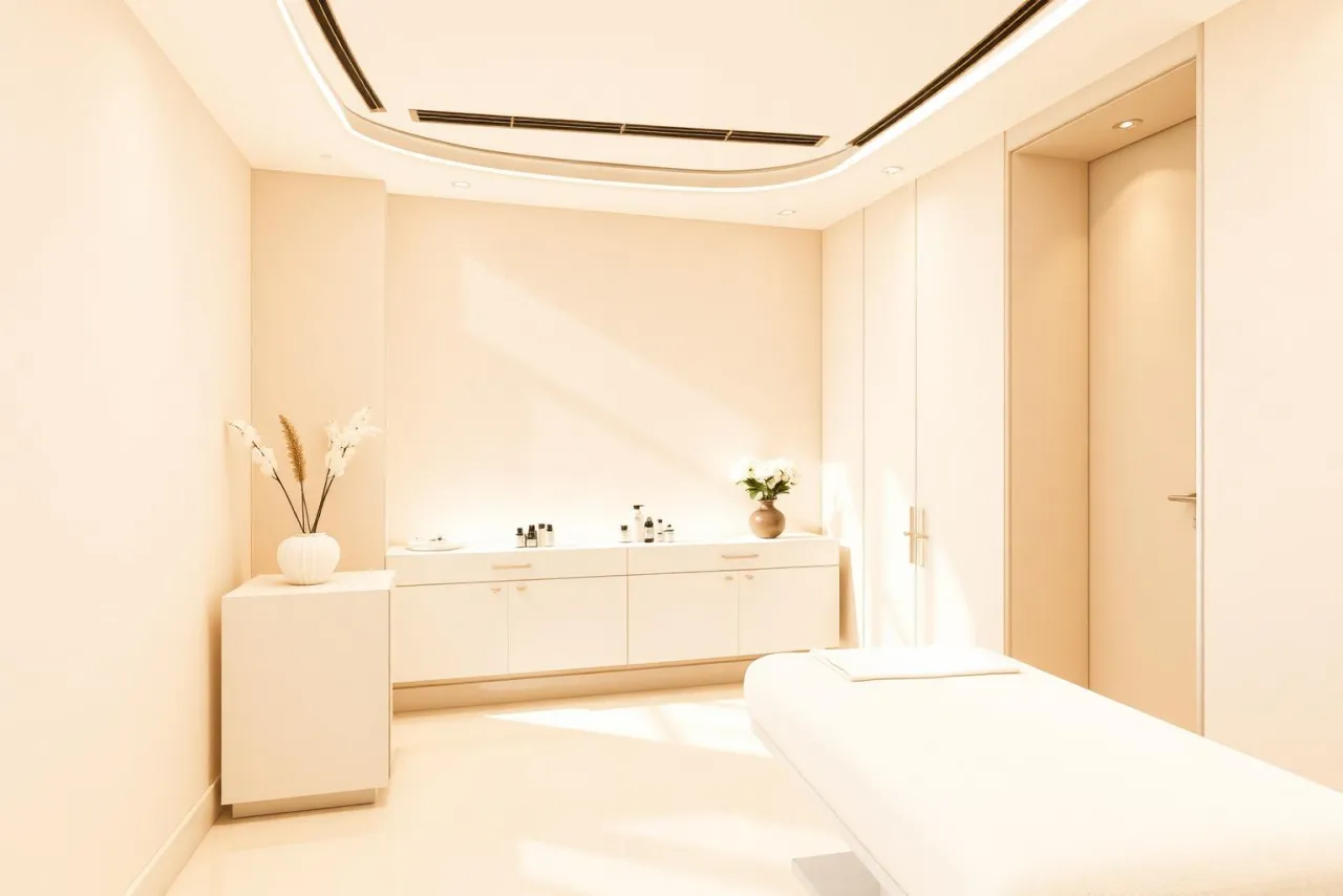 Modern Korean beauty clinic interior